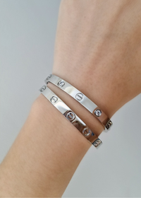 Lovely bracelet silver zirconia
