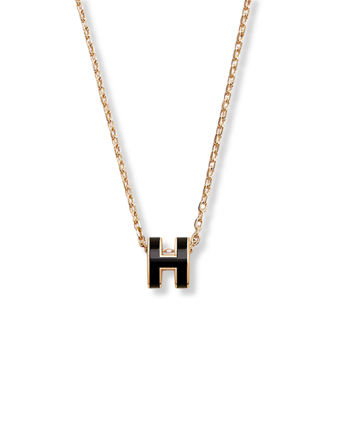 Collar H negro
