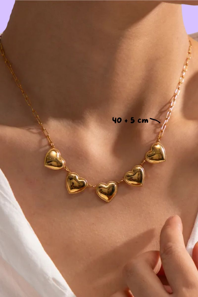 Collar corazones