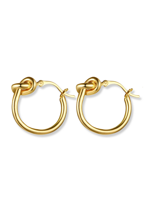 Hoops Nudo dorado