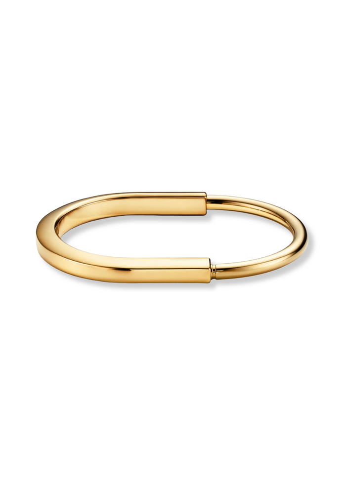 Lock bracelet gold