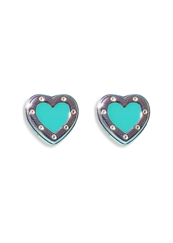 Love hearts studs