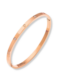 Lovely delicate zirconia rosegold