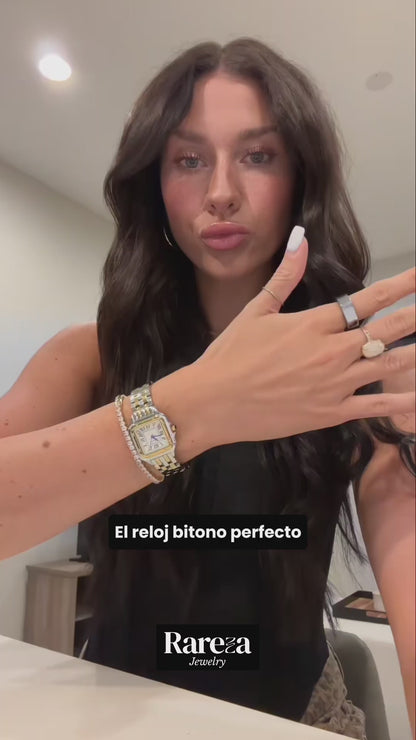 Reloj Pantera bicolor