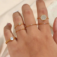 Trio de anillos delicate