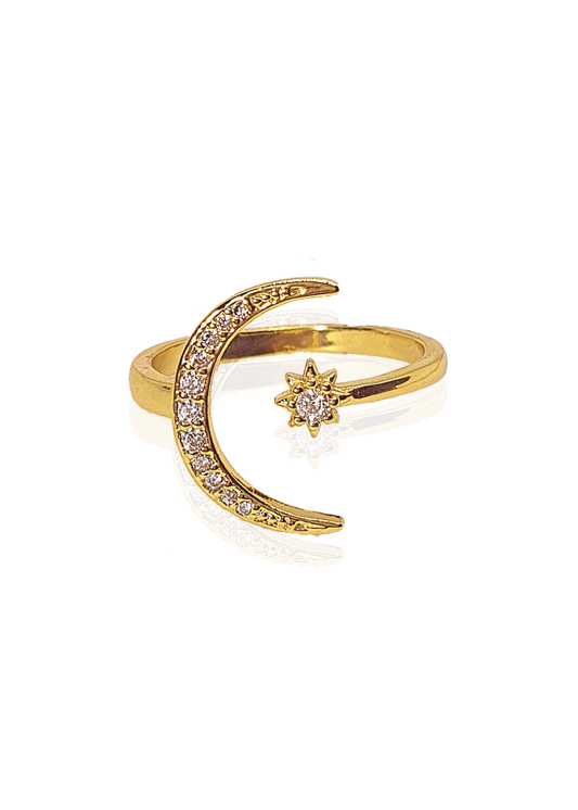 Anillo Luna y Estrella