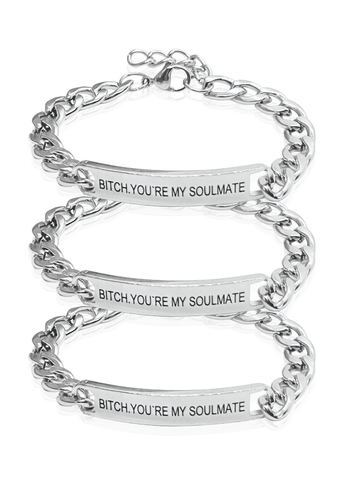 *itch you´re my soulmate bracelet silver Bundle 3