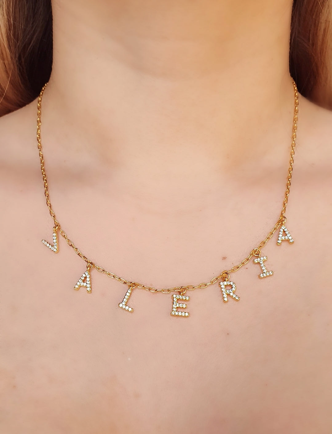 Dainty initials necklace 3 LETRAS