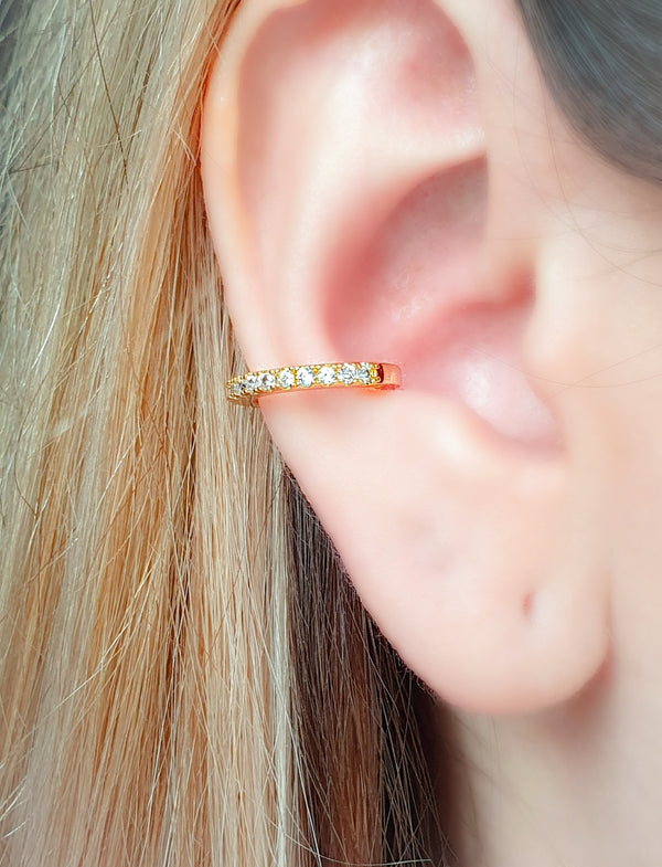 Ear cuff dorado