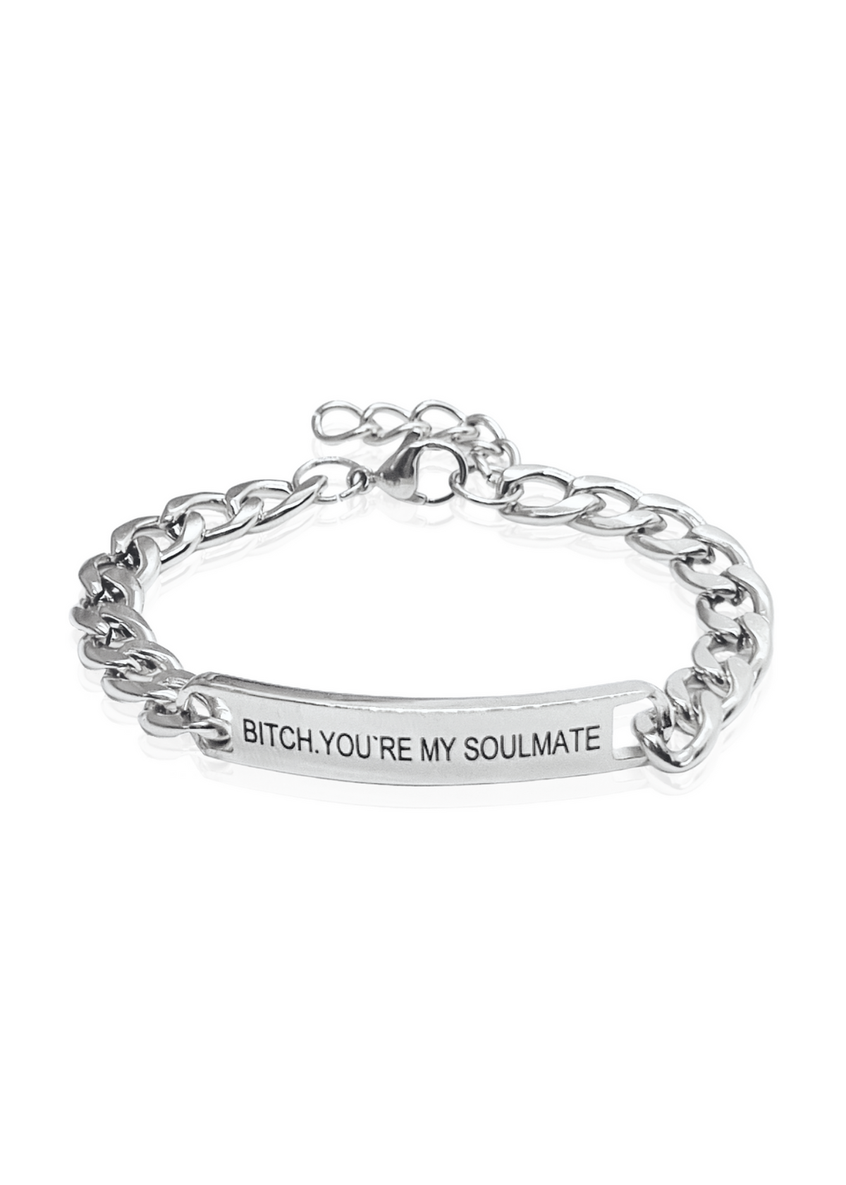 *itch you´re my soulmate bracelet silver