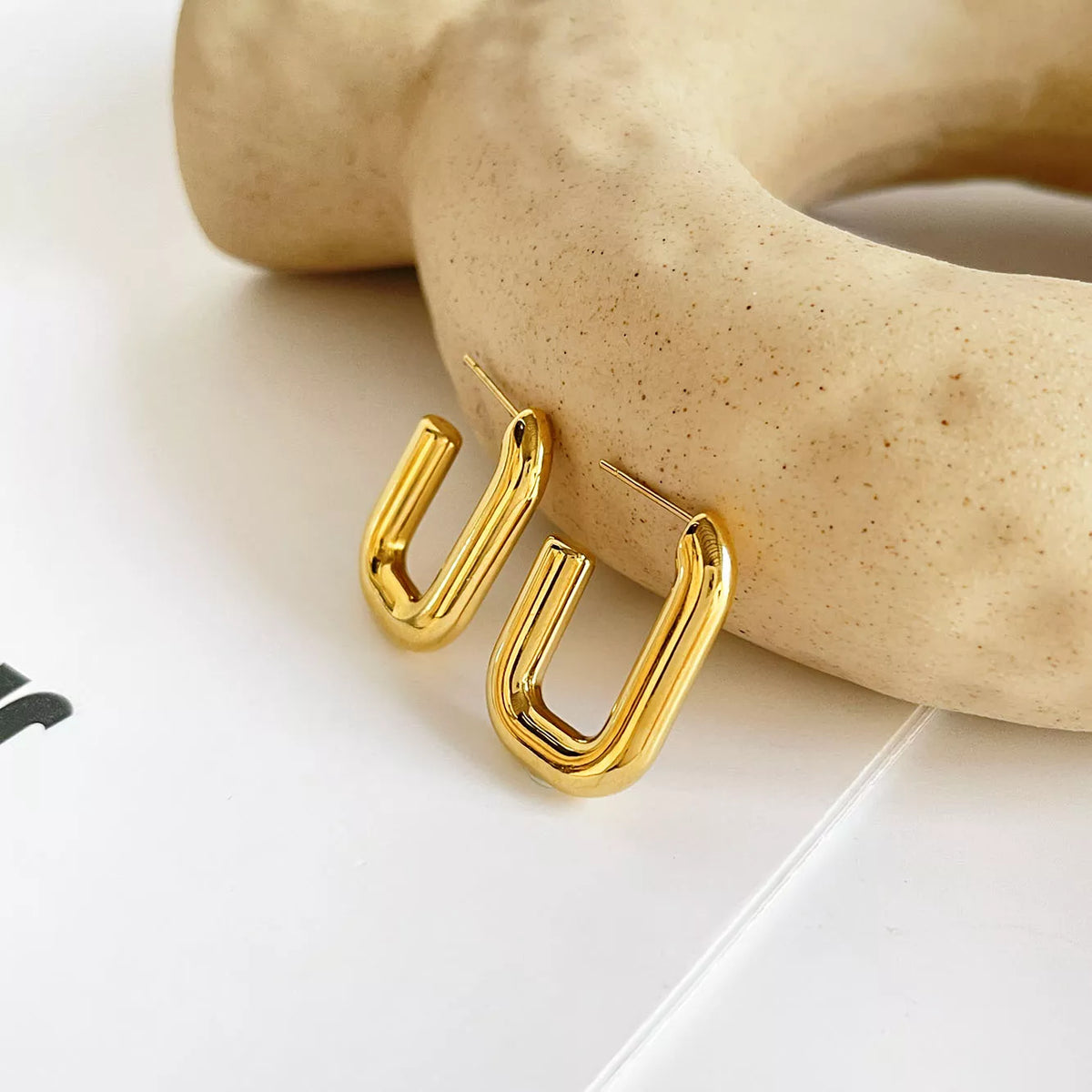 French Square Chunky Hoops