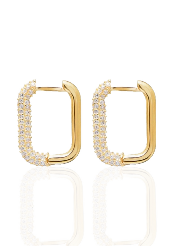 French zirconia hoops