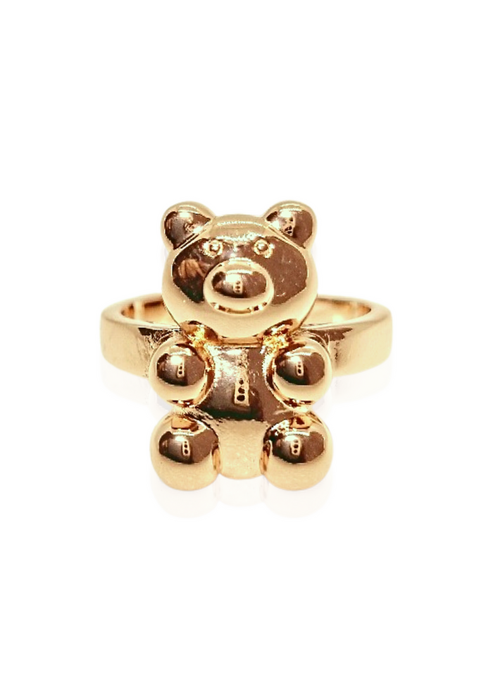 Gummy bear ring gold