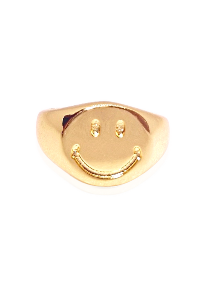 Happy face ring